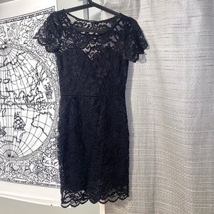 Black lace dress